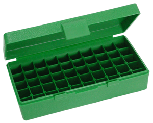 Mtm Ammo Box 45acp/40sw/10mm - 50-rounds Flip Top Style Green - Skoutley Outdoors LLC