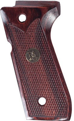 Pachmayr Laminated Wood Grips - Beretta 92fs Rosewood Check