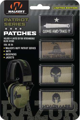 Walkers Patriot Patch Kit For - Patriot Muff American Flag 4pc - Skoutley Outdoors LLC