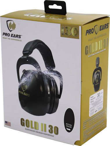 Pro Ears Gold Ii 30 Ear Muff - Electronic W/padded Base Blk - Skoutley Outdoors LLC
