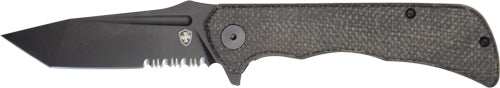 Templar Knife Paladin Folder - 3.27" Black Micarta Tanto D2 - Skoutley Outdoors LLC