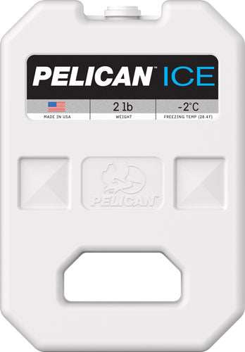 Pelican 2 Lb Ice Pack White - Reusable - Skoutley Outdoors LLC