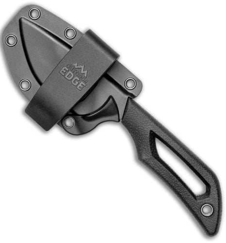 Outdoor Edge Pivot 2.5" Fixed - Dp Pnt Blck/stnwsh Ss W/sheath - Skoutley Outdoors LLC