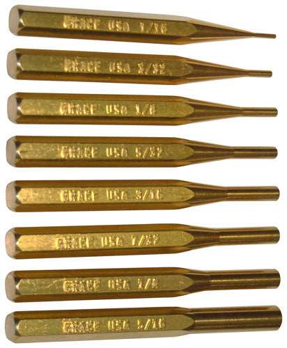 Grace Usa Punch Set - Punch Set Of 8 Brass - Skoutley Outdoors LLC