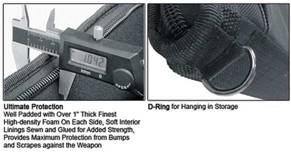 Utg Gun Case 42" Black - Dc Tactical - Skoutley Outdoors LLC