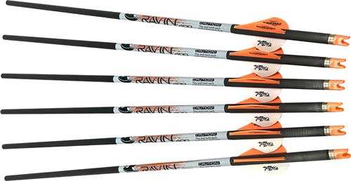 Ravin Xbow Arrow Premium - Carbon W/2" Vane .001" 6pk* - Skoutley Outdoors LLC