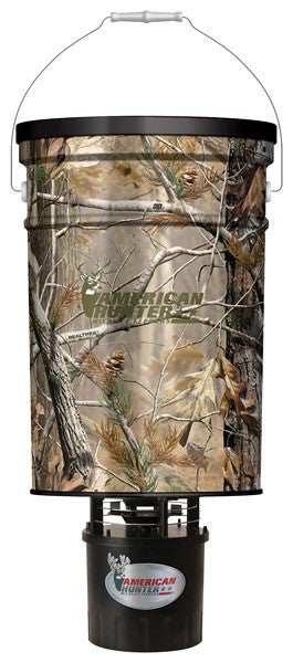 American Hunter Feeder Hanging - 50lb Metal Hopper Rt-ap Camo - Skoutley Outdoors LLC