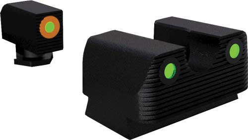 Rival Arms Tritium Night Sgt - Set For Glock 17/19 W/org Ring