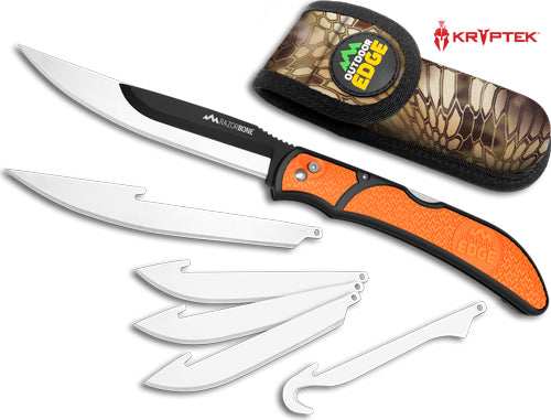Outdoor Edge Razor Bone 6-bld - Combo Set Orange Blister Pack - Skoutley Outdoors LLC