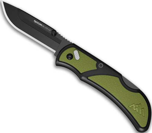 Outdoor Edge Razor Edc Lite - 2.5" Od Green Pms 2 Blk Blades - Skoutley Outdoors LLC