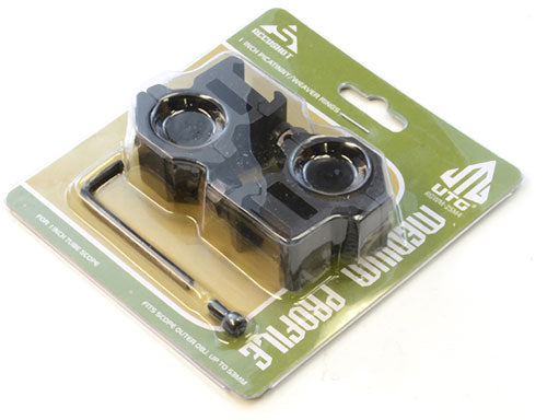 Load image into Gallery viewer, Utg Rings 1&quot; Medium Profile - Matte Black Picatinny/weaver
