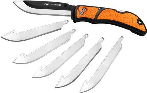Outdoor Edge 3.5" Razor Lite - Edc Folder Orange W/6 Blades - Skoutley Outdoors LLC