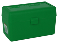 Mtm Ammo Box Magnum Rifle - 50-rounds Flip Top Style Green - Skoutley Outdoors LLC
