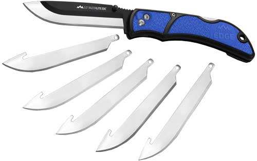Outdoor Edge 3.5" Razor Lite - Edc Folder Blue W/6 Blades - Skoutley Outdoors LLC