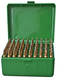 Mtm Ammo Box Medium Rifle - 100-rounds Flip Top Style Grn - Skoutley Outdoors LLC