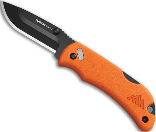 Outdoor Edge Razor-mini 2.2" - Orange Pms W/2 Black Dp Blds - Skoutley Outdoors LLC