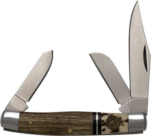 Abkt Roper Series Laredo Stag - Stockman 3-blade Wood Handles - Skoutley Outdoors LLC