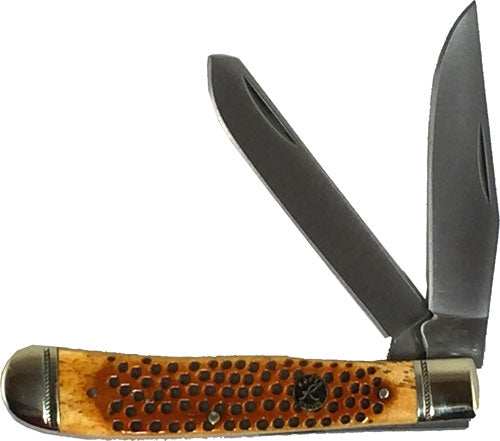 Abkt Roper Pit Viper Trapper - Carbon 3.25" Bld Jigged Bone - Skoutley Outdoors LLC
