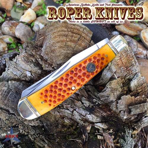 Abkt Roper Pit Viper Trapper - Carbon 3.25" Bld Jigged Bone - Skoutley Outdoors LLC