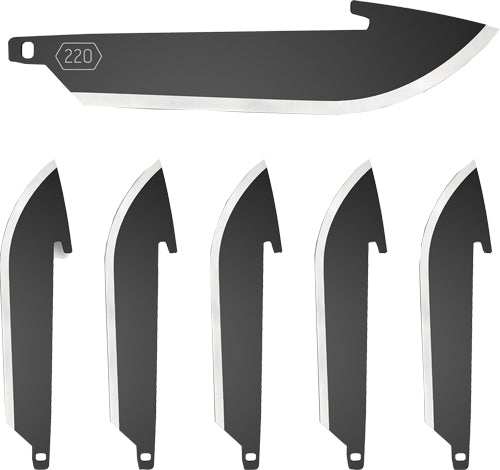 Outdoor Edge 2.2" Drop Point - Blade Pack Black Blades 6-pack - Skoutley Outdoors LLC
