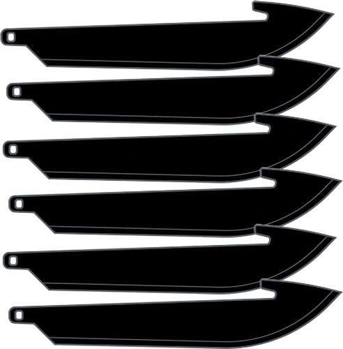 Outdoor Edge 3.5" Replacement - Blades 6-pack Black Blades - Skoutley Outdoors LLC