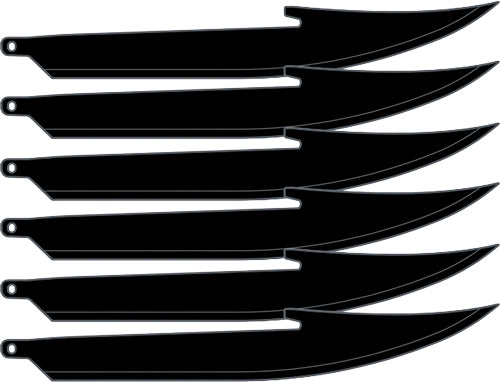 Outdoor Edge 5" Replacement - Blades 6-pack Boning/fillet - Skoutley Outdoors LLC
