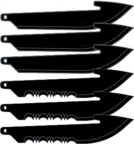 Outdoor Edge 2.5" Replacement - Blades 6-pack Drop Pnt Combo - Skoutley Outdoors LLC