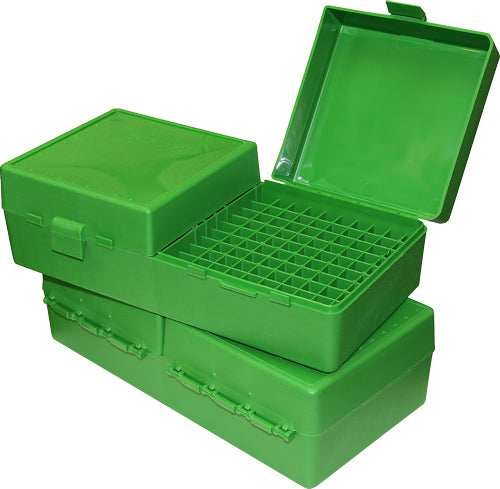Mtm Ammo Box Small Rifle - 200-rounds Flip Top Style Grn - Skoutley Outdoors LLC