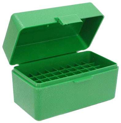 Mtm Ammo Box Small Rifle - 50-rounds Flip Top Style Green - Skoutley Outdoors LLC