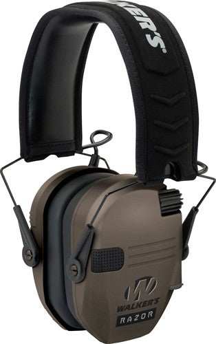 Walkers Muff Electronic Razor - Slim Tactical 23db Fde - Skoutley Outdoors LLC