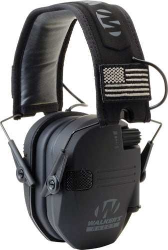 Walkers Muff Electronic Razor - Slim Patriot 23db Black - Skoutley Outdoors LLC