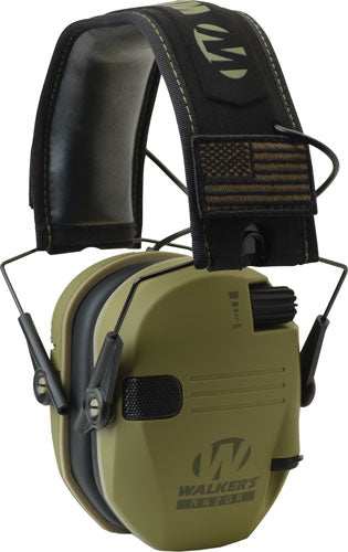 Walkers Muff Electronic Razor - Slim Patriot 23db Od Green - Skoutley Outdoors LLC