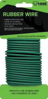 Hme Rubber Wire 25' Green - - Skoutley Outdoors LLC