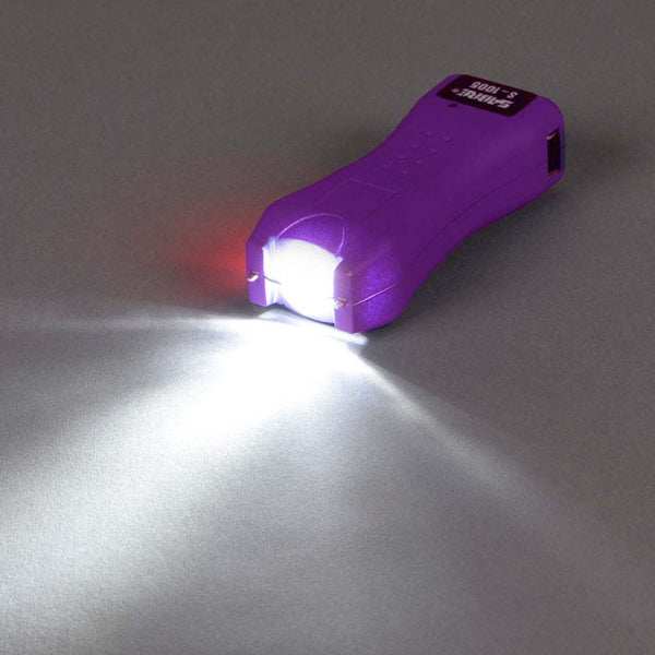 Load image into Gallery viewer, Sabre Stun Gun Flashlight Mini - W/holster 1.600uc Purple - Skoutley Outdoors LLC

