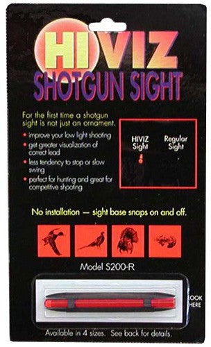 Hiviz Shotgun Front Sight - Magnetic Rib .171-.265