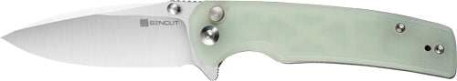 Sencut Knife Sachse 3.47" - Natural G10/satin Button Lock! - Skoutley Outdoors LLC