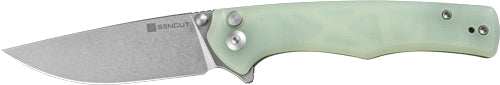 Sencut Knife Crowley 3.48" - Natural G10/stonewashed D2! - Skoutley Outdoors LLC