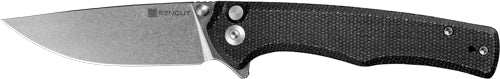 Sencut Knife Crowley 3.48" - Black Micarta/stonewashed D2! - Skoutley Outdoors LLC