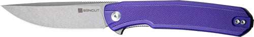 Sencut Knife Scitus 3.47" - Purple G10/gray Stonewash D2! - Skoutley Outdoors LLC