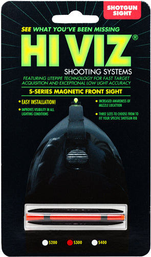 Hiviz Shotgun Front Sight - Magnetic Rib .218-.328