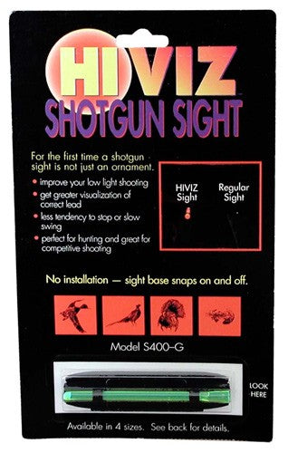 Hiviz Shotgun Front Sight - Magnetic Rib .328-.437