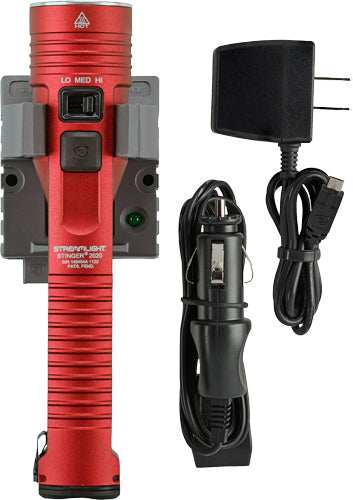 Streamlight Stinger 2020 Led - W/120v Ac/12v Dc Charger Red - Skoutley Outdoors LLC