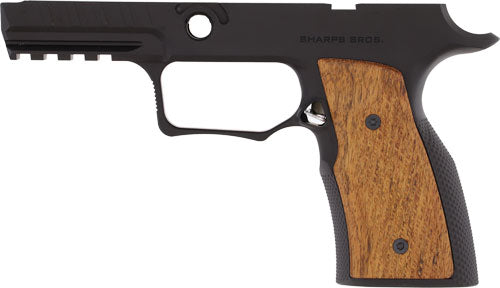Load image into Gallery viewer, Sharps Bros. P320 Grip Module - No Safety Black W/ Cherry Wood

