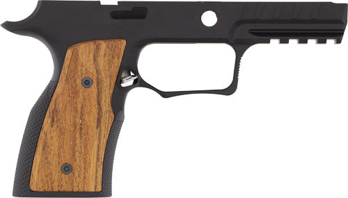 Load image into Gallery viewer, Sharps Bros. P320 Grip Module - No Safety Black W/ Cherry Wood
