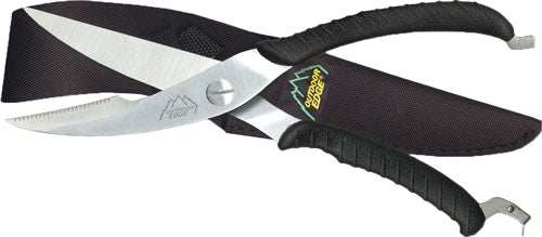 Outdoor Edge Game Shears - 3.5" S/s Black W/nylon Sheath - Skoutley Outdoors LLC