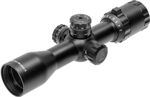 Utg Bugbuster 3-12x32 1" Mil- - Dot Side Ao W/qd Rings Black - Skoutley Outdoors LLC