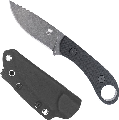 Cobratec D2 Skinner 3.75" Full - Tang Black G10 W/kydex Sheath - Skoutley Outdoors LLC