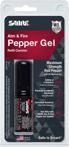 Load image into Gallery viewer, Sabre Aim &amp; Fire Pepper Gel - Refill Canister - Skoutley Outdoors LLC
