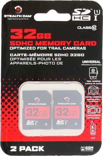 Stealth Cam Sdhc Memory Card - 32gb 2pk Super Speed Class 10 - Skoutley Outdoors LLC