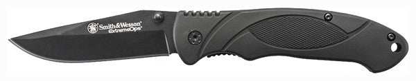 S&w Knife Extreme Ops - 3.3" Black - Skoutley Outdoors LLC